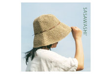 【ブラウン】SASAWASHI 手編み帽子