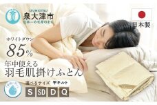 ご家庭で手洗いできる 羽毛肌掛けふとん シングル（約150×210㎝） | 手洗い可 国産 寝具 布団 ホワイトダックダウン85％ 泉大津市 羽毛肌掛け布団寝具 掛け布団寝具 手洗い寝具 羽毛肌掛け布団 シングル寝具 シングル掛け布団 羽毛布団シングル 国産寝具 国産掛け布団 布団寝具 ホワイトダックダウン寝具 ホワイトダックダウン掛け布団 泉大津市寝具