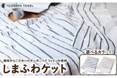 【ブラウン】しまふわケット