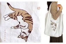 【猫グッズ】ネコのかわいいエコバック 猫 贈答 ギフト 産地直送 取り寄せ 送料無料 大阪 大阪府高槻市/ネコシステム [AOBX001] かわいい 猫 ねこ ネコ グッズ エコバッグ
