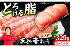極上！たね熟天然本まぐろ大トロ(320g) まぐろ マグロ 鮪 赤身 大トロ 大とろ 刺身 まぐろ マグロ 鮪 赤身 大トロ 大とろ 刺身 小分け 柵 冷凍 海鮮 新鮮 大阪府高槻市/本まぐろ直売所 [AOCE003]