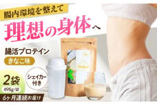 【定期便6ヶ月連続】Vitafast 乳酸菌プロテイン きなこ味 2袋×6ヶ月 計12袋 シェイカー1個付き 筋トレ プロテイン トレーニング 運動 シェイカー プロテイン 運動 ダイエット 美容 腸活 シェイカー 飲みやすい きなこ味  大阪府高槻市/合同会社会社VITASTRATE[AOCH002]