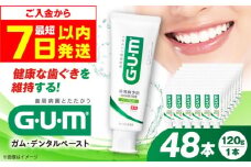 【最短7日以内発送】GUM デンタルペースト(ST) 120g×48本 歯磨き はみがき ハミガキ 歯磨き粉 歯みがき粉 歯ブラシ ハブラシ 薬用 医薬部外品 歯周病 虫歯 口臭 矯正 大容量 人気 定番 おすすめ 大阪府高槻市/サンスター[AOAD011]