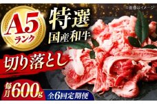 【全6回定期便】国産和牛切落し 600ｇ 肉 お肉 国産 和牛 切り落とし 冷凍 ギフト ストック A5ランク 肉 お肉 国産 和牛 牛肉 切り落とし 冷凍 ギフト ストック 大阪府高槻市/株式会社ミートモリタ屋 [AOAI024]