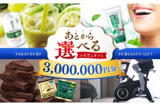 【あとから選べる】高槻市ふるさとギフト 300万円分 チョコ はみがき ダイエット 筋トレ 野菜 ハミガキ 肉 ギフト カタログ あとからセレクト グルメ 食品 お取り寄せ おつまみ 詰め合わせ [AOZZ013]