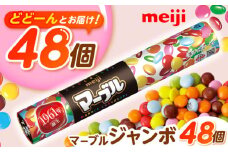 明治 マーブルジャンボ 110g×48個 お菓子 おやつ 駄菓子 チョコレート チョコ マーブル マーブルチョコレート マーブルチョコ 大容量 小分け 個包装 景品 子供会 人気 定番 おすすめ 明治 大阪府高槻市/株式会社 丸正高木商店[AOAA038]