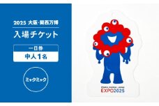 【2025年大阪・関西万博】入場チケット[ミャクミャク記念チケット] 一日券（中人） [AODX008]