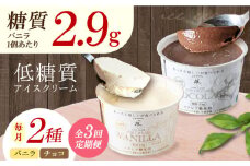 【全3回定期便】然オリジナル バニラアイスクリーム・チョコレートアイスクリーム 各3個 スイーツ デザート アイス アイスクリーム チョコ スイーツ デザート アイス アイスクリーム バニラアイス 低糖質 大阪府高槻市/低糖質食専門店ローカーボキッチン然-zen- [AOBD038]