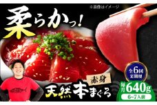 【全6回定期便】極上！たね熟天然本まぐろ赤身(640g) 天然 マグロ 鮪 赤身 刺身 魚 魚介 魚介類 海鮮丼 本マグロ 本まぐろ 本鮪 赤身 大トロ 冷凍 お刺身 お寿司 大阪府高槻市/本まぐろ直売所 [AOCE017]