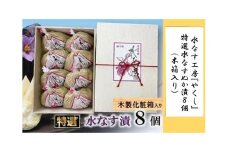 水なす工房『やくし』特選水なすぬか漬８個（木箱入り)