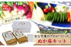 中出農園　ぬか床キット（タッパー容器）1.4kg