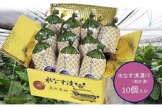 水なすの浅漬(ぬか漬)10個入【南漬物】