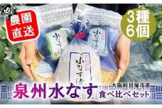 北野農園　泉州水なす漬３種６個セット