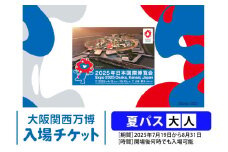 大阪関西万博 夏パス 大人 (満18歳以上の方の入場チケット) 2025年7月19日から2025年8月31日まで、何度でも入場可能。｜大人夏パス 万博 チケット EXPO 2025 [2236]
