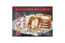 JA北河内 れんげっ娘 パックごはん　10パック×2　【1127493】