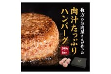 肉汁たっぷり カワトミ ハンバーグ 200g×6個　化粧箱入り 贈り物にもおすすめです【1355745】