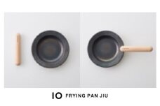 C129  IO フライパンジュウ&ハンドルセット Mサイズ/ビーチ(ブナ材)鉄フライパン【フライパン 鉄 藤田金属 FUJITA ジュウ 20cm フライパンセット ガス IH 取っ手が取れる 着脱式 木製 ハンドル おしゃれ 大阪府 八尾】