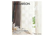 F126　LISALARSON リサ・ラーソン レースカーテン マイキー 2枚セット