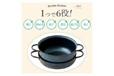 C174 鍋もフタもどっちも使える鉄鍋「どっちもどっちも」【友安製作所 TOMOYASU 藤田金属 調理器具 鍋 鉄鍋 2.7L IH対応 ガス 両手鍋 鉄 大阪 八尾市】