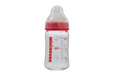 A276 ミキハウス ガラスミルクボトル160ml【哺乳瓶 ほ乳瓶 赤ちゃん 出産 新生児 乳児 ベビー ベビー用品 mikihouse 大阪府 八尾】