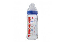 A277 ミキハウス ガラスミルクボトル240ml【哺乳瓶 ほ乳瓶 赤ちゃん 出産 新生児 乳児 ベビー ベビー用品 mikihouse 大阪府 八尾】