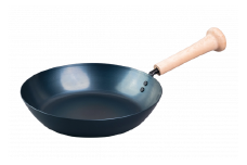 C195 ミズノ×藤田金属「SWING PAN 26cm」【フライパン 鉄 藤田金属 FUJITA スウィングパン バット アップサイクル 26センチ IH ガス 無垢材 木製 ハンドル 日本製 キャンプ アウトドア 町工場 長持ち 国産 大阪府 八尾】