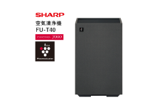 S102　SHARP 空気清浄機 FU-T40-H（グレー系）【シャープ 電化製品 家電 生活家電 空気清浄 プラズマクラスター イオン 花粉 カビ 集じん 消臭 脱臭 ウイルス対策 コンパクト 正規品 大阪府 八尾市 返礼品】