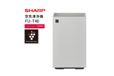 S102　SHARP 空気清浄機 FU-T40-W（ホワイト系）【シャープ 電化製品 家電 生活家電 空気清浄 プラズマクラスター イオン 花粉 カビ 集じん 消臭 脱臭 ウイルス対策 コンパクト 正規品 大阪府 八尾市 返礼品】