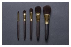 W110 GRANDメイクブラシ5本セット G-SET5【ウエダ 美粧堂 化粧筆 メイク道具 メイクブラシ セット ブラシセット 化粧ブラシ ケース クリーナー 最高級 灰リス 日本製 大阪府 八尾】