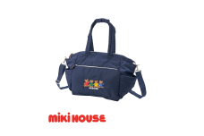 T108 ミキハウス ミキハウスベア マザーバッグ【mikihouse マザーズバッグ かばん レディース バッグ マザー ボストンバッグ 紺 20L ショルダー トート ナイロン 出産 大阪府 八尾】