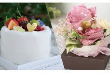 【スピード発送】泉州タオルケーキ＆フラワーセット