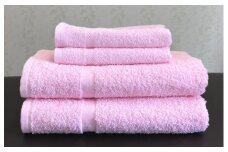 泉州タオルＪＯＹバス＆フェイス４枚セット（チェリーピンク）【泉州タオル 国産 吸水 普段使い 無地 シンプル 日用品 家族 ファミリー】