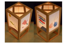 着物生地で作ったおしゃれな行灯（あんどん） 春夏秋冬