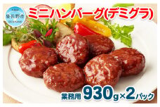 ミニハンバーグ（デミグラスソース） 60個以上（930g×2パック）【冷凍 惣菜 簡単調理 一人暮らし】