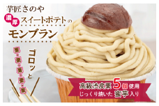 高級渋皮栗5個と芋匠さのや自慢のスイートポテトが入ったモンブラン！720g（4個×180g）