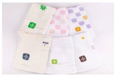 【スピード発送】JAPAN madeガーゼタオル 7枚セット（フェイスタオル6枚+ハンドタオル1枚）おまかせアソートF【泉州タオル 国産 吸水 普段使い シンプル 日用品】