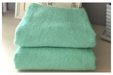 超大判バスタオル２枚セット（ウォーターグリーン）泉州タオル 90×170cm【泉州タオル 国産 吸水 普段使い 無地 シンプル 日用品 家族 ファミリー】