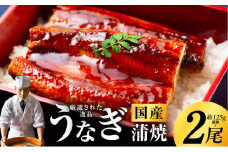 国産うなぎ 約125g×2尾 秘伝のたれ 蒲焼 鰻 ウナギ 有頭 炭火焼き 備長炭 手焼き