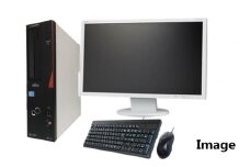 富士通製再生デスクトップパソコン Win10 液晶モニター付（４GB）