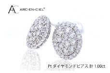 ARC-EN-CIEL プラチナ ダイヤピアス（計 1.0ct）【鑑別書付き ジュエリー プレゼント ギフト ファッション アクセサリー 贈り物 贈答 お祝い 記念日】