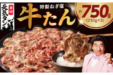 【スピード発送】ねぎ塩 牛たん 750g 小分け 250g×3【牛タン 牛肉 焼肉用 薄切り 訳あり サイズ不揃い】
