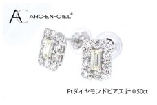 ARC-EN-CIEL プラチナ ダイヤピアス（計0.5ct）【鑑別書付き ジュエリー プレゼント ギフト ファッション アクセサリー 贈り物 贈答 お祝い 記念日】