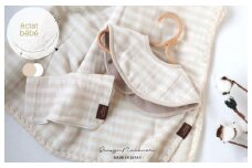 【eclat bebe】泉州南部織 4重ガーゼ 3点セット《BeWh/ケット》＜スピード発送＞