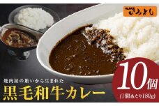【スピード発送】焼肉屋の黒毛和牛カレー 180g×10個【レトルト 惣菜 お試し 本格かれー 簡単調理 防災 備蓄 小分け】