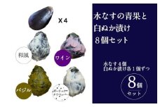 水なすの青果と白ぬか漬け8個セット いずみピクルス NSW
