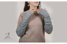 【100％ピュアカシミヤ】ハンドウオーマー ミッドグレー【高級 カシミア おしゃれ ファッション 防寒 かしみあ】