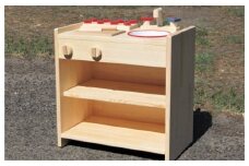 手作り木製ままごとキッチン 棚の着いたＫＨＭ－Ｃ