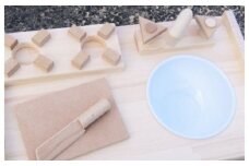 【スピード発送】手作り木製 ままごとキッチン 棚の着いたＫＨＭ－Ｃ 　素材色バージョン