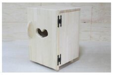 手作り木製 ままごと冷蔵庫・玉子立て付き