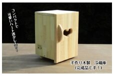 手作り木製 ままごと冷蔵庫・玉子立て付き